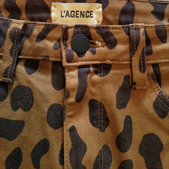 L'agence Leopard Print Skinny Pants Size 28 - Picture 11 of 13